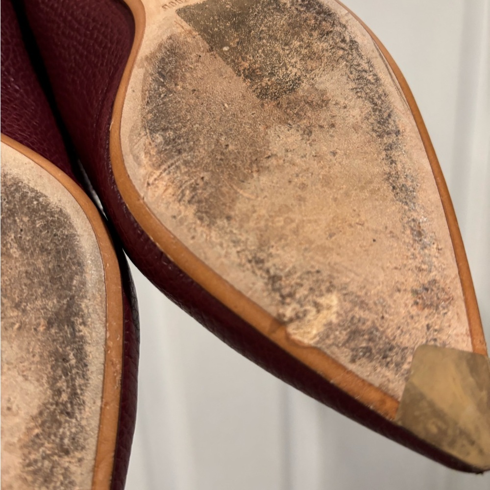 Nicholas Kirkwood Beya Burgundy Flats Women’s Size EU 36 - Picture 6 of 7